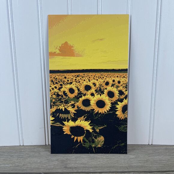 Hand Crafted Other - Sunflower Wall Art, Field of Sunflowers, Textured Art